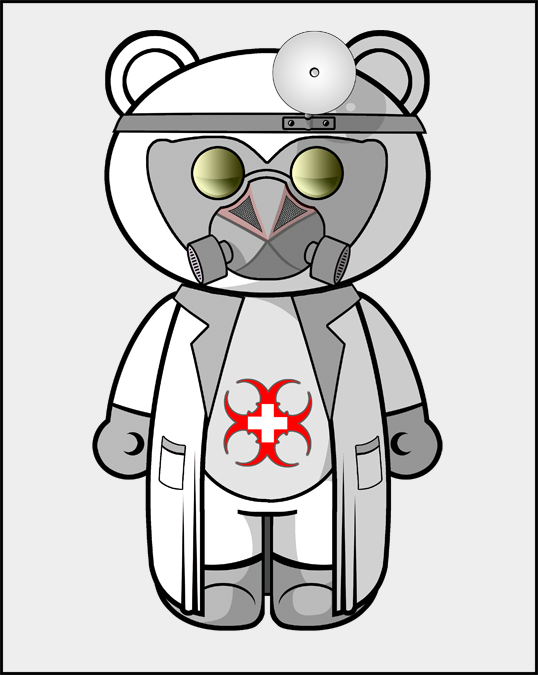 Dr. BB, plague doctor and mad scientist.